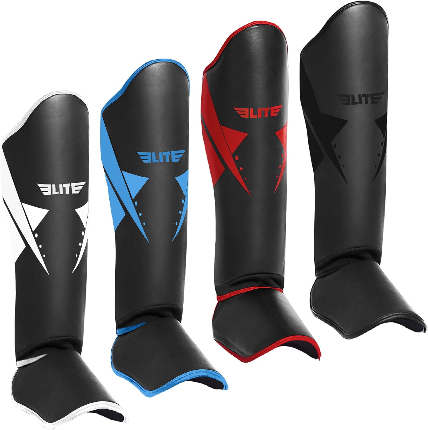 Elite Sports Muay Thai Shin Guards Kickboxing MMA Muay Thai Leg Instep ...