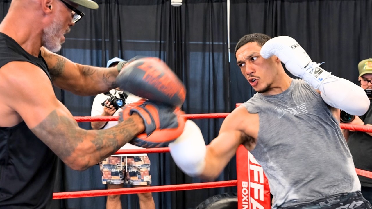 Jai Opetaia FULL MEDIA WORKOUT ahead of inaugural Zuffa Boxing debut vs